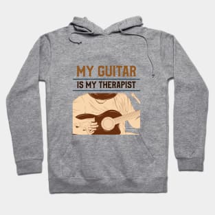 My Guitar Is My Therapist Hoodie